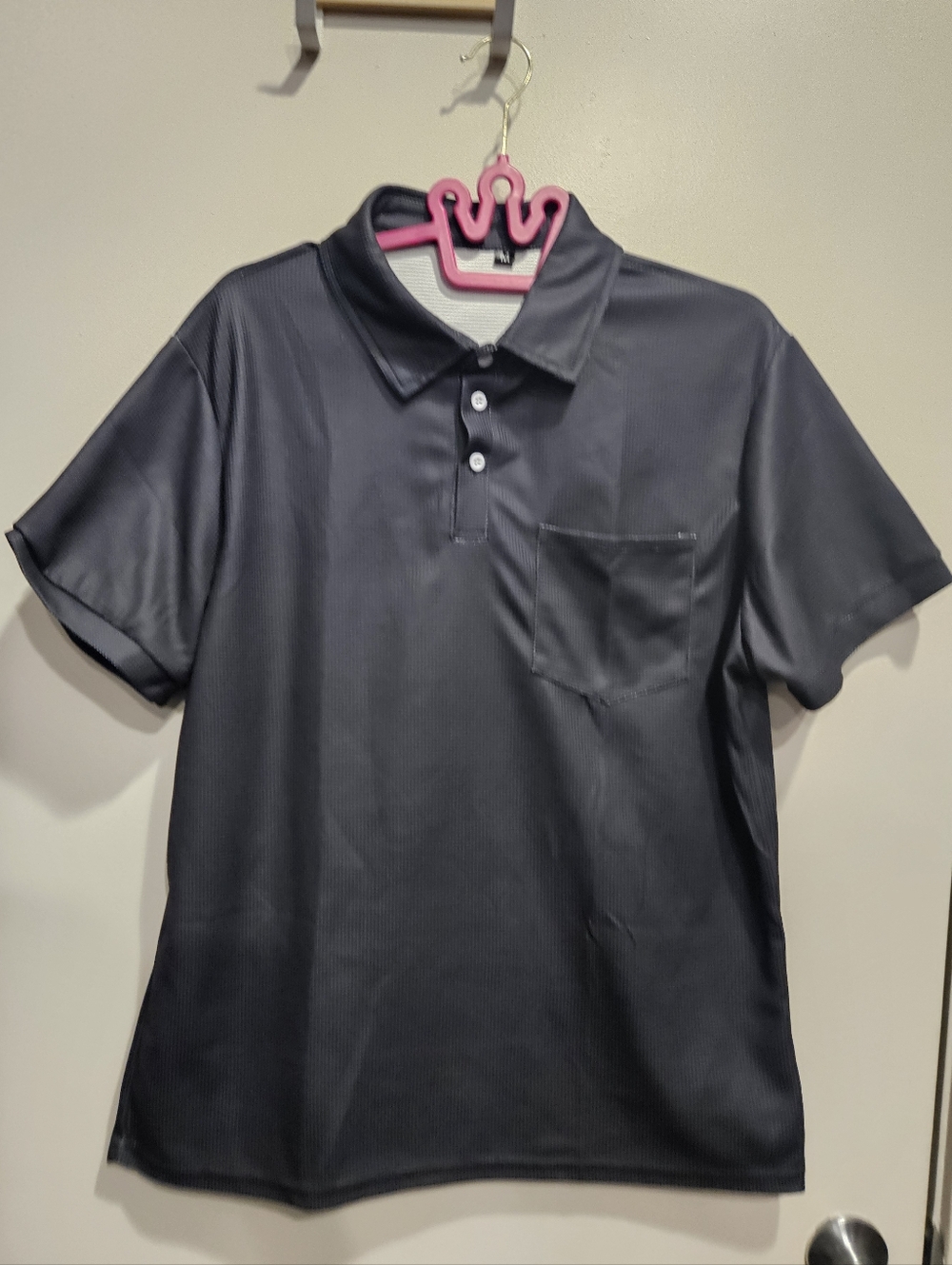 Men's  Short-Sleeve Polo Shirt with Chest Pocket Set Of 2